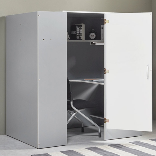 E스마트  스터디룸 와이드 독서실책상+감성LED스탠드