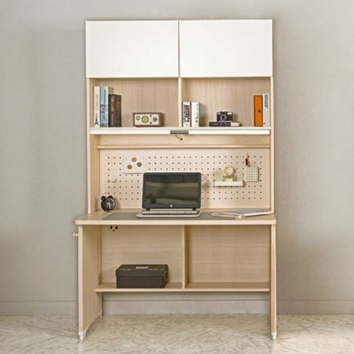 에보니아 킹스 전면수납 조명 책상