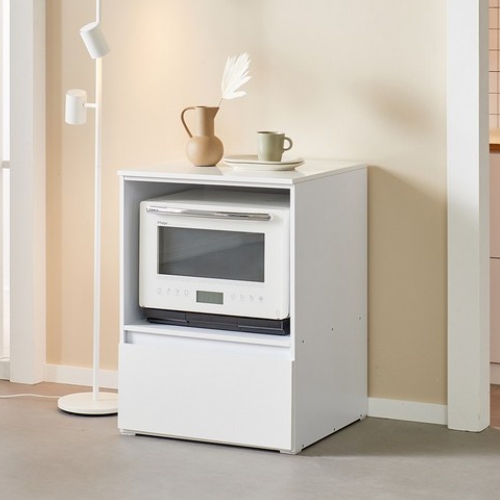 즐거운가구 그레이스 소형 서랍형 광파오븐렌지대 주방수납장 600