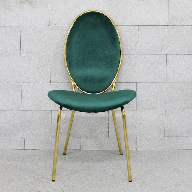 뷰티스트림  엘린까사 클레오파트라 골드 벨벳 의자