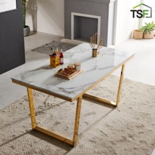 TS퍼니처 아크바 골드 대리석 식탁 1400