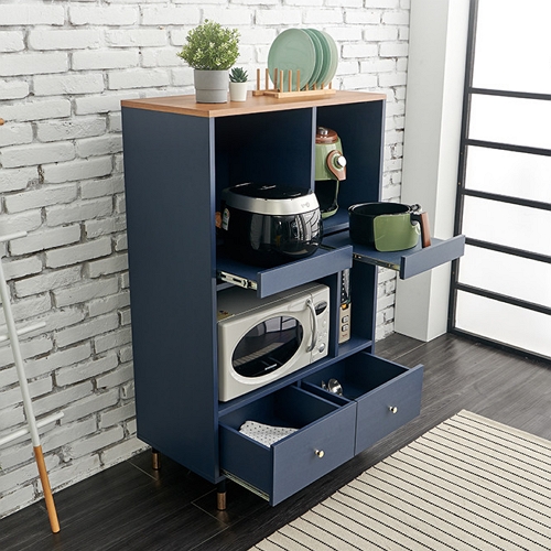 휴룸 엘사 에어프라이어 전자렌지 수납장 기본형 렌지대 800