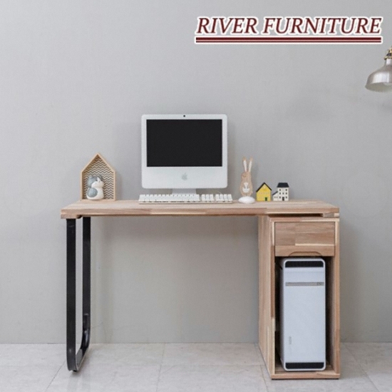 리버퍼니쳐 마쵸 아카시아원목 본체수납 책상