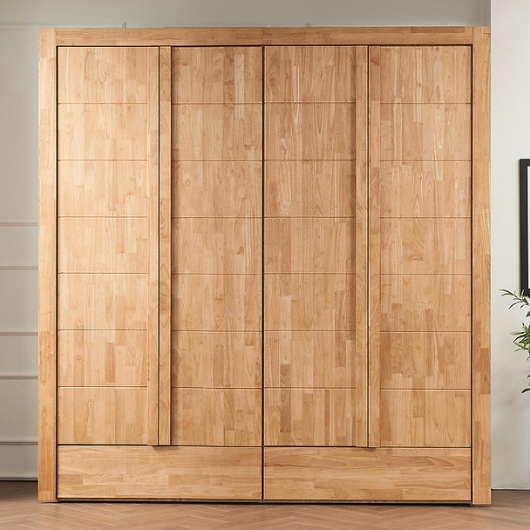 벤티스가구  세즈 고무나무 원목 7자 옷장세트 2120