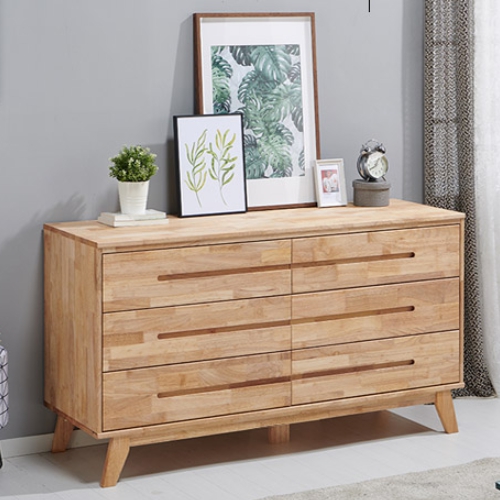 퍼스웰 노르센 고무나무원목 3단 서랍장 1500