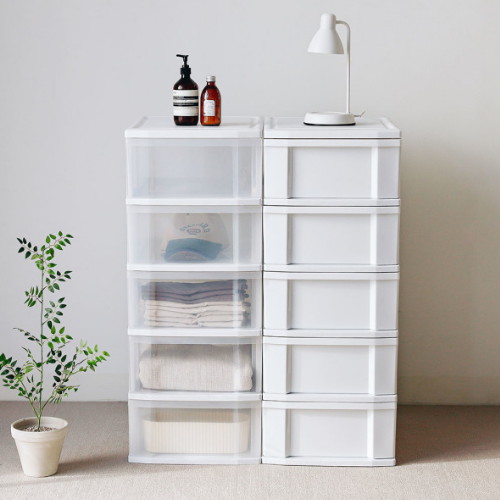 아이리스코리아  아이리스 이동식 투명 서랍장 5단