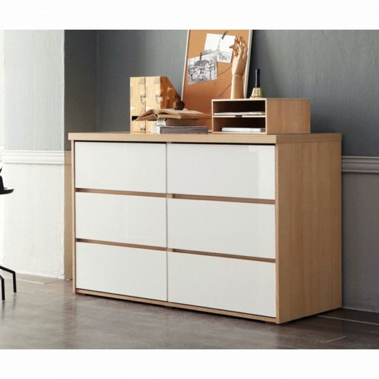 데코라인  로안 3단 서랍장 1200