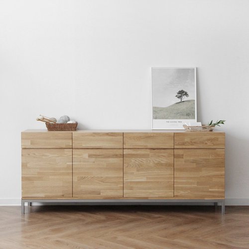 베이직가구 어썸멜로 실버 철재 수납장 A형