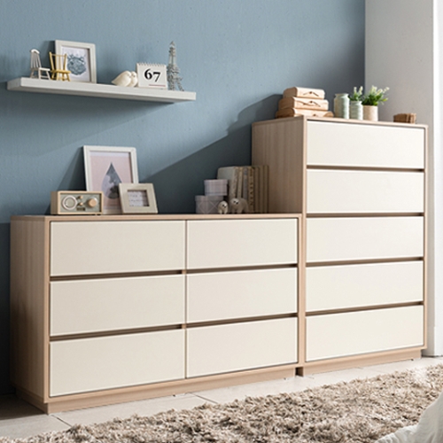 장인가구 아이브 크라운 빅와이드 서랍장 B 세트 2000