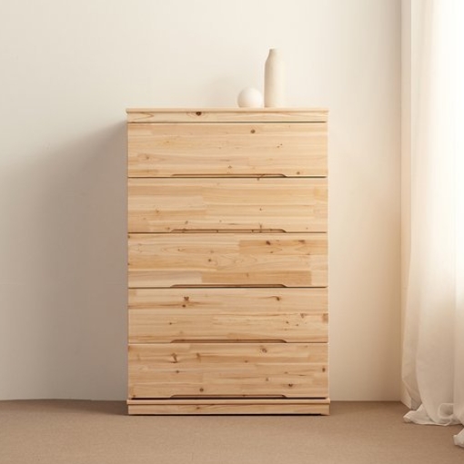 동서가구 삼나무 원목 5단 서랍장 900