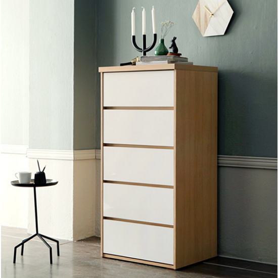 데코라인  로안 5단 서랍장 600