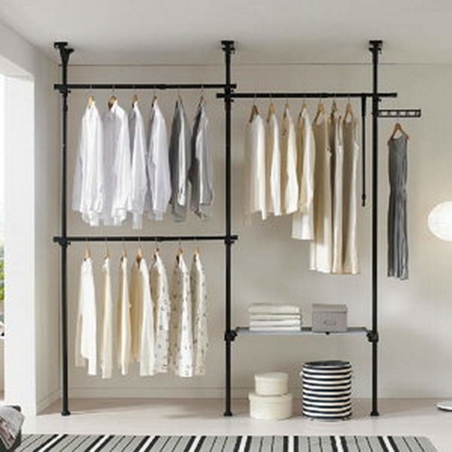 롯데알미늄 이지온 국민튼튼 드레스룸 4단 행거 EOB-304WG