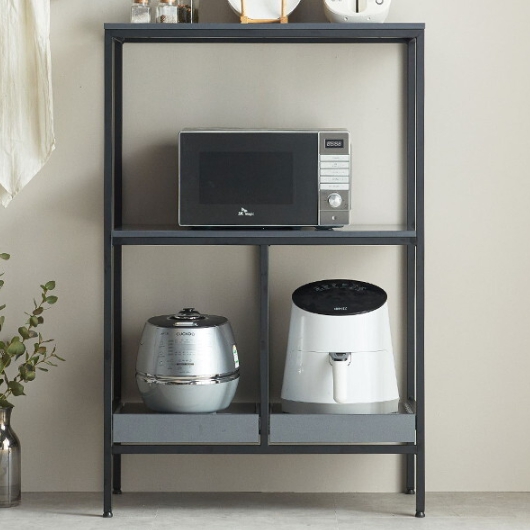 벨리카가구 잭팟 2단 선반 렌지대 800