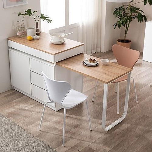 삼익가구 카모메 서랍장 확장형 아일랜드식탁 1000