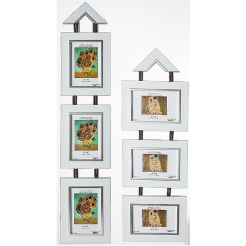 누리액자  3단 줄줄이 벽걸이 액자