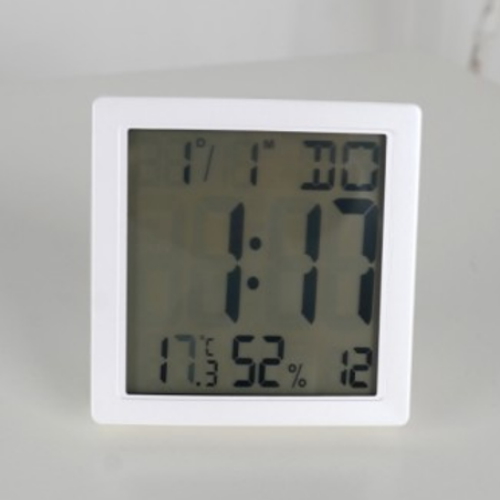 추카추카넷  타임스퀘어 알람 탁상시계 화이트