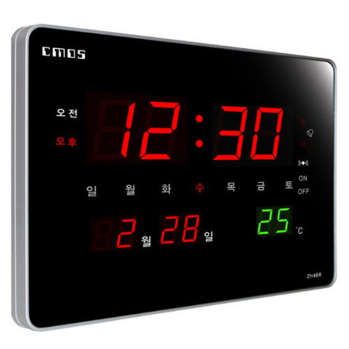 씨모스  디지털 벽시계 기본형 ZH46R