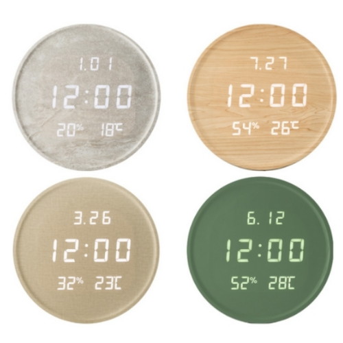 지성아이엔씨 플라이토 와이파이 루나 온습도 LED 벽시계