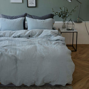 위스홈 워싱린넨 이불세트 파스텔블루