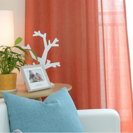 파라다이스홈 내추럴 린넨룩 커튼