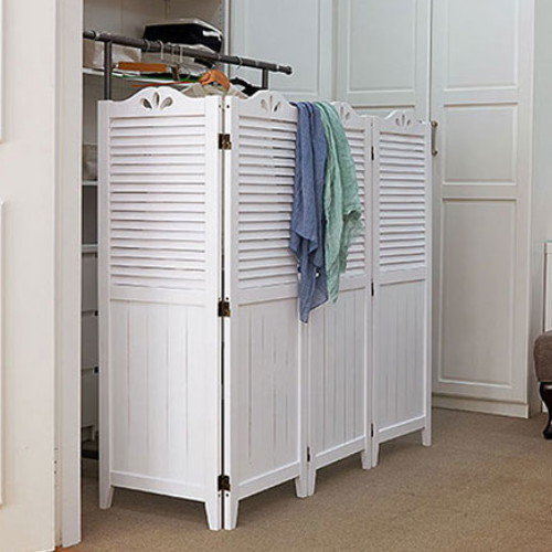 위드데코  까사라움 하프갤러리 원목 파티션 4단