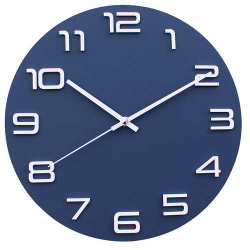 세은디자인  시그널 벽시계 딥 블루