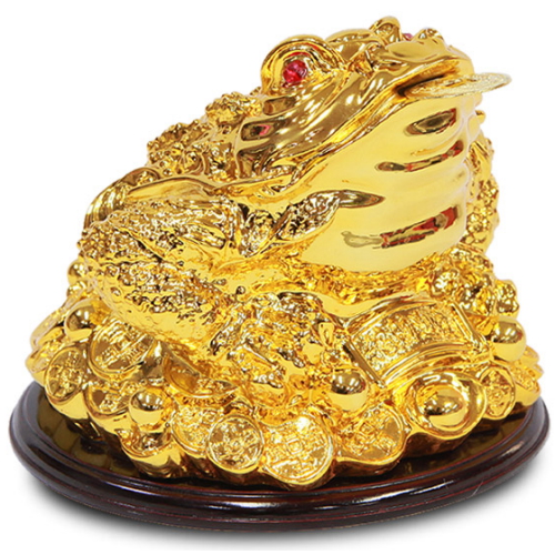 사라코  원형 황금두꺼비 소