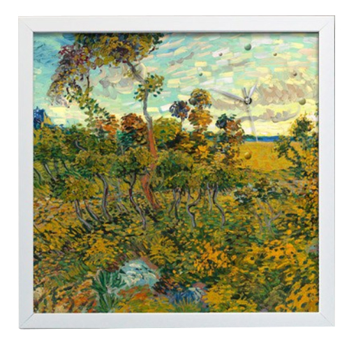 꾸밈  명화73 빈센트 반 고흐 몽마주르의 일몰 액자벽시계 px047