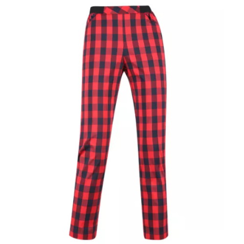 럭스골프  밴딩 체크 스판 골프바지 YD3M216