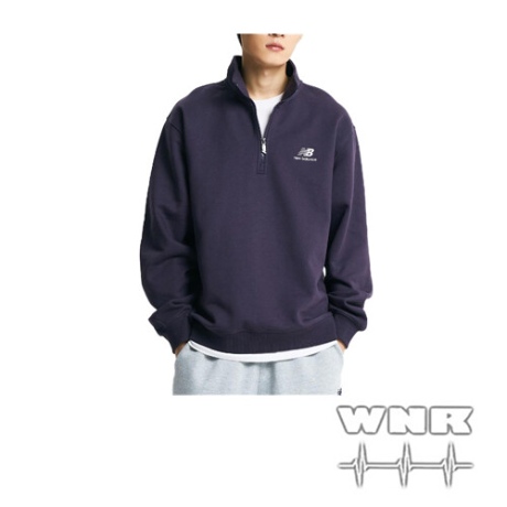 뉴발란스 NB UNI TEAM STACKED 기모 반집업 NBNCD42933