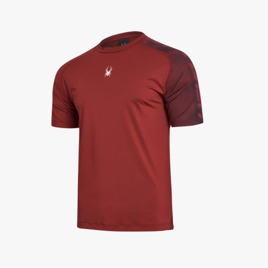 스파이더  트레이닝 프로웹 반팔 티셔츠 SPHFCNRS201MDRD