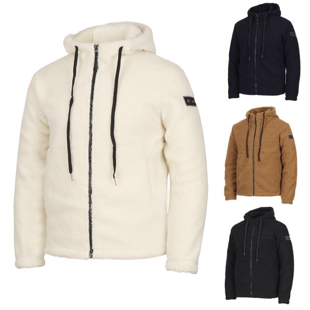 김영주골프 양털 뽀글이 후드집업 후리스자켓 KMWXJP01