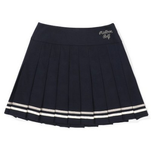 말본골프  하이웨이스트 울라이크 플리츠 스커트 M3422PSK12NVY