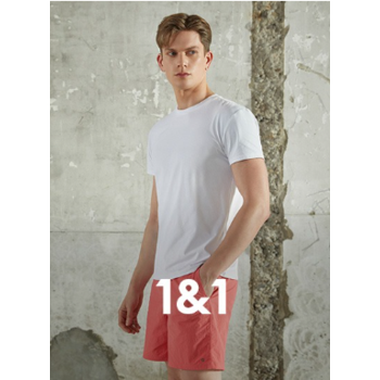 뮬라웨어 피지크 업 숏 슬리브 1+1 AMNETS701