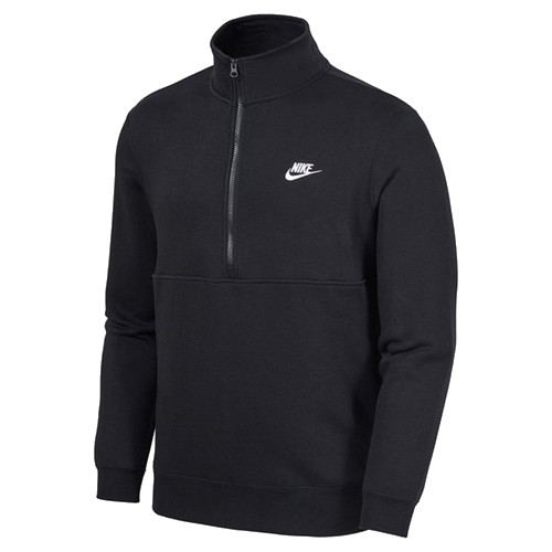 나이키 클럽 브러쉬드 백 하프집 풀오버 DD4733-011