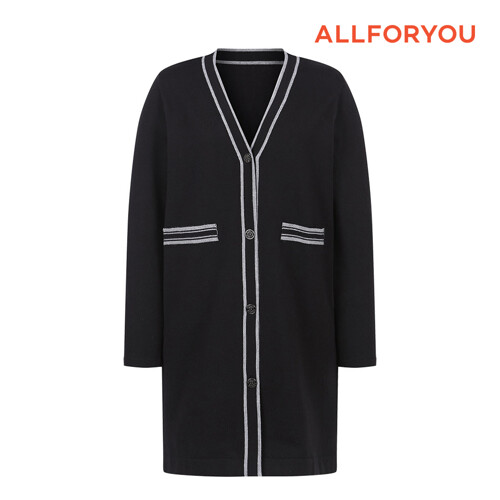 올포유  페이크 포켓 라인 배색 니트 가디건 ALSCM9161-199