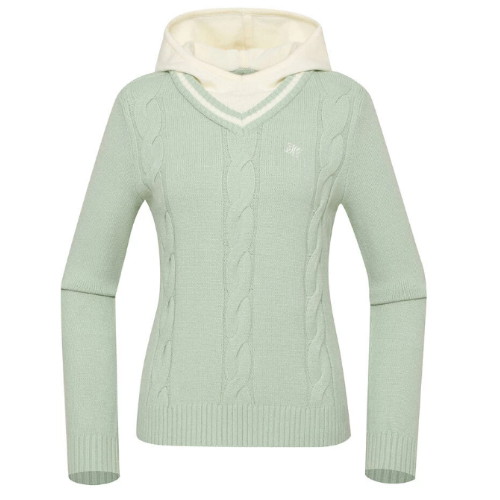 JDX골프 JDX 케이블 조직 레이어드형 후드 풀오버 X2SPU8348MT