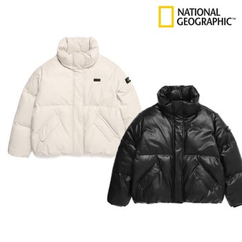 내셔널지오그래픽  에코레더 구스 다운 점퍼 N224WDW090