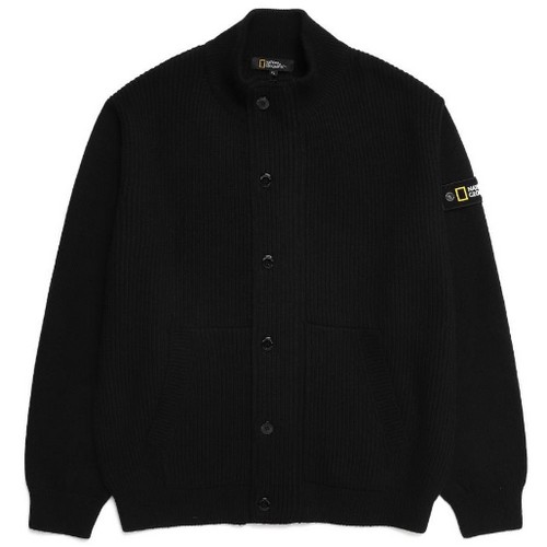 내셔널지오그래픽  어반 하이넥 와펜 집업 가디건 N224MKT350