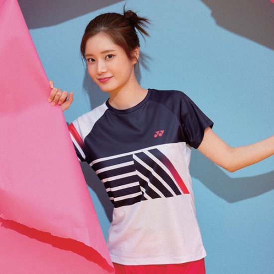 요넥스  배드민턴 여성 반팔 티셔츠 미드나잇 221TS020F