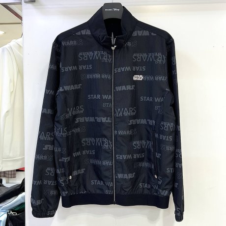디즈니골프 스타워즈 레터링 바람막이 점퍼 블루 DN1MJB004