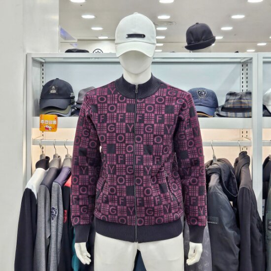 디즈니골프  폴라 집업 방풍 니트 DM4MKG032