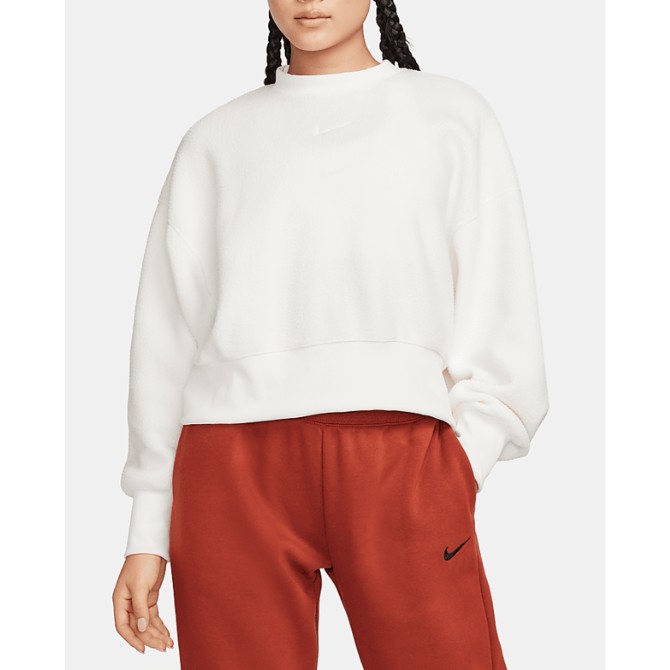 나이키 플러시 모드 크롭 크루넥 스웻셔츠 DQ6845-133