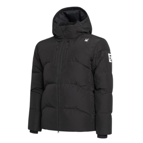 스파이더  유로스포츠 후드 덕 다운 자켓 SPHWCNDJ224UBLK