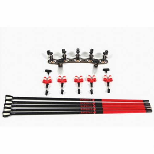 한강테크  맘모스 받침틀 4구 스텐 1단