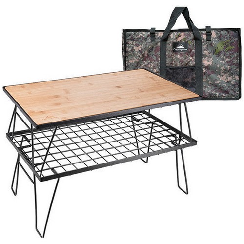 캠핑문  블랙 멀티테이블 2개+상판+가방