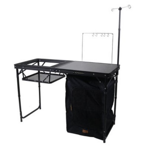 노마드  더 블랙 아이언 메쉬 캐비넷 쉘프