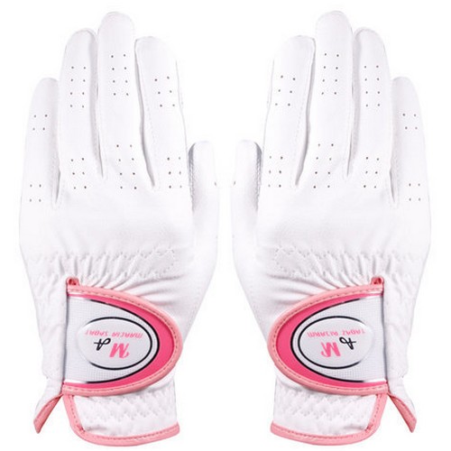 마르시아  에어홀 반양피 여성용 골프장갑 양손