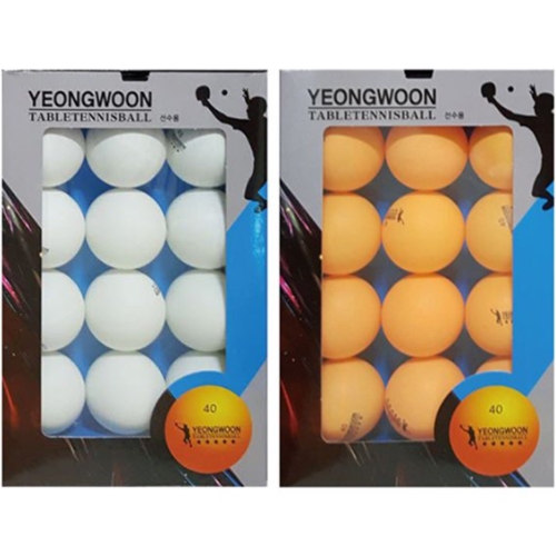 YEONGWOON 탁구공 5성 연습구 40+