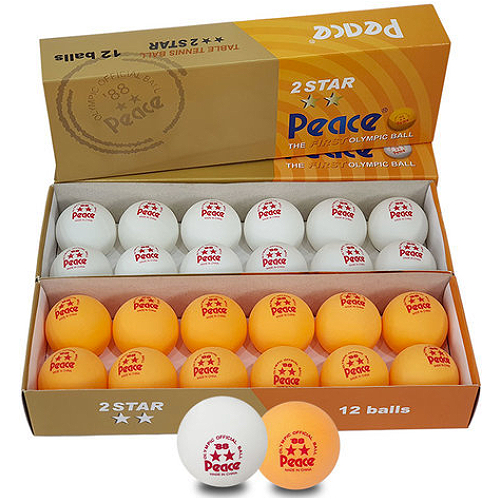 Peace  2성 보급형 탁구공12개